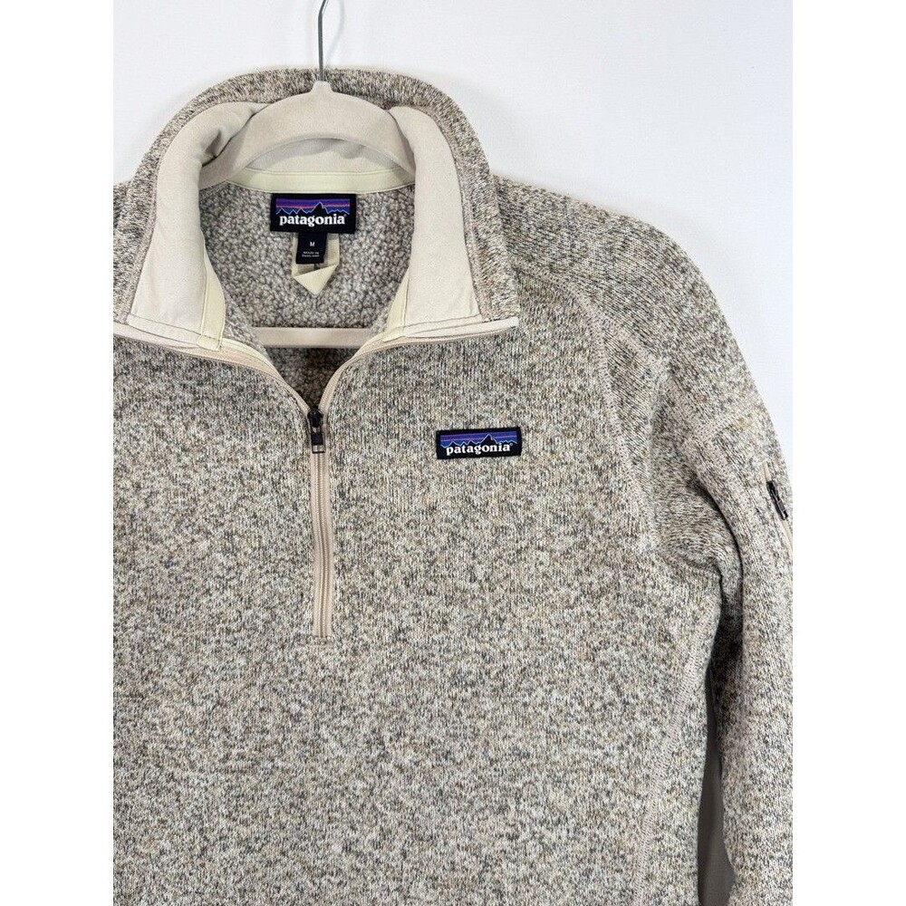 Patagonia Womens Better Sweater Pelican 1/4 Zip Fleece Pullover Outdoor Medium - Picture 8 of 12